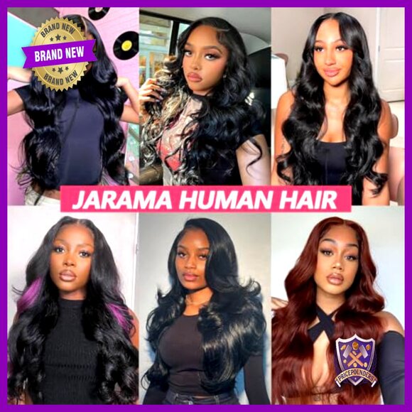 Brazilian Virgin Human Hair Weave 3 Bundles with 13x4 HD Lace Frontal main image 6